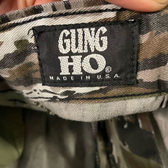 Military Stripe Flower Camo Pants Gung Ho Vintage Size 32 - Picture 7 of 12